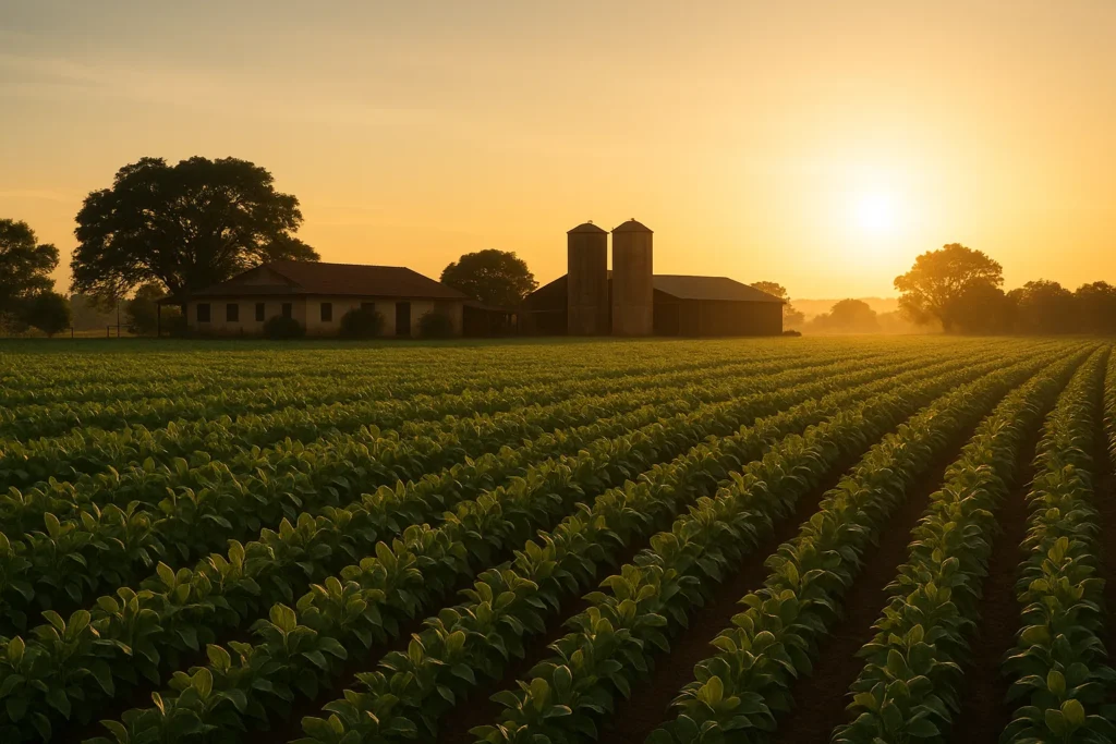 Fazenda brasileira em paisagem rural, representando planejamento sucessório e proteção patrimonial