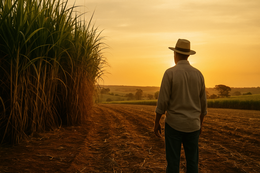 Penhora da safra e bens rurais: limites legais para o produtor se defender Fazenda brasileira com colheita e contexto de penhora rural