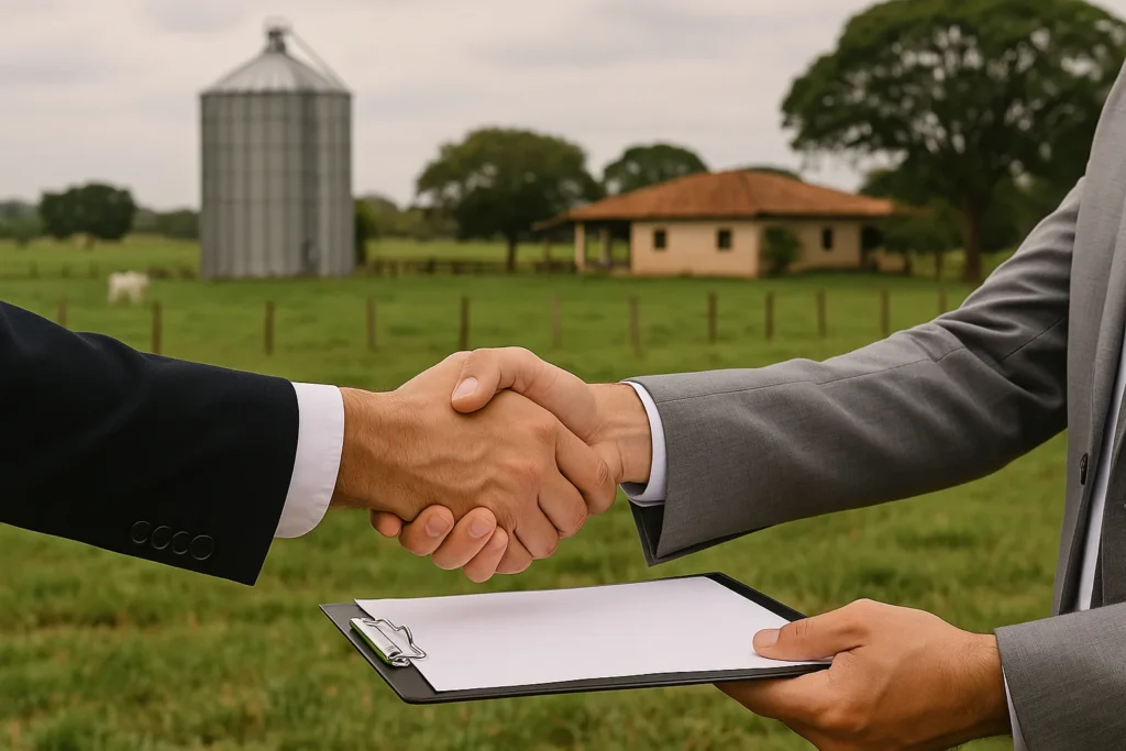 Fazenda brasileira de grande porte com foco em renegociação de dívida rural